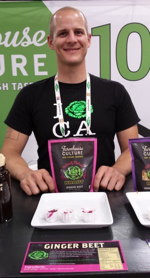 Farmhouse Culture has a variety of sauerkraut flavors - Ginger Beet was my fave!